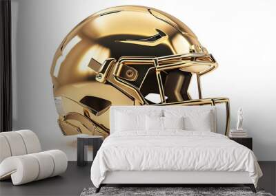 helmet isolated on white background Wall mural