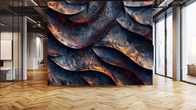 Old wood texture reveals a rugged, weathered surface with intricate grain patterns and natural imperfections. The texture showcases rich tones of brown, gray, and sometimes hints of moss . Wall mural