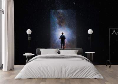 Man at the gates of the universe Wall mural