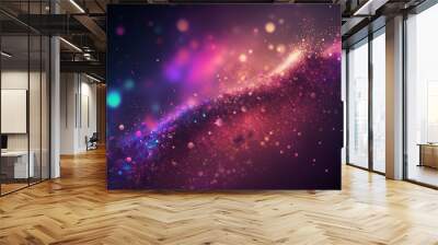 glitter glow illustration colorful abstract background Wall mural