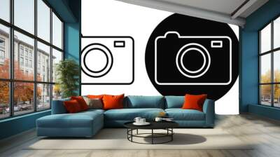 Camera icon set. photo camera icon. camera photography icon.Photo camera in flat style. vector illustration.  Wall mural