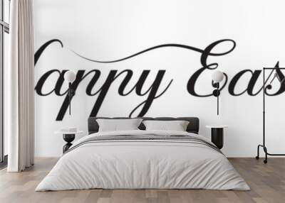 Happy easter letter calligraphy banner . EPS 10 Wall mural