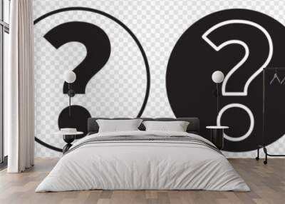 Question mark icon, Question mark sign and symbol vector design. eps 10 Wall mural