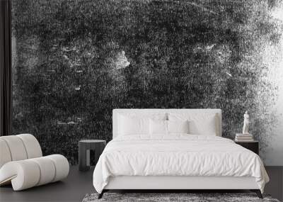 a high resolution scan of a black and white distressed lino print texture. ideal for use as a backgr Wall mural