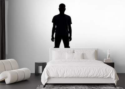 Silhouette of a dancing man Wall mural