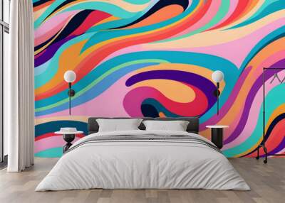 abstract colorful background,Ai generated  Wall mural