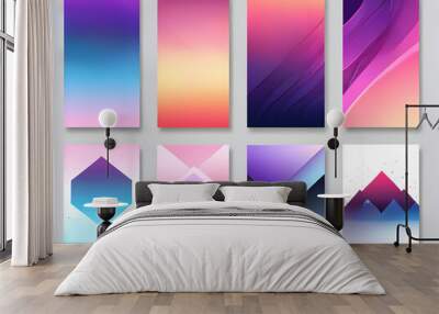 set of colorful banners,Ai generated  Wall mural