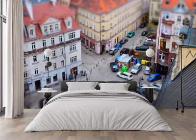 miniature of city streets Wall mural