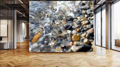 Sea stones and water Wall mural