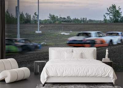 dirt track racing Wall mural