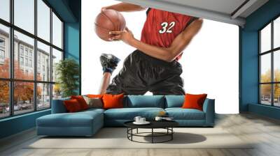 african american basketball player Wall mural