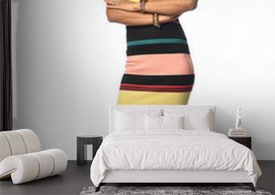 african american businesswoman standing Wall mural