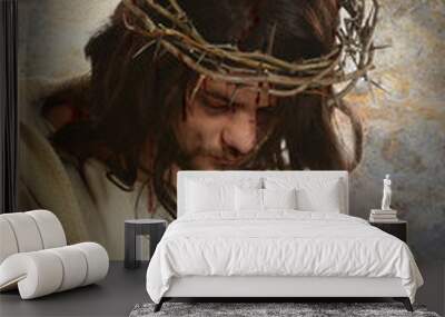 Jesus With Crown of Thorns Wall mural