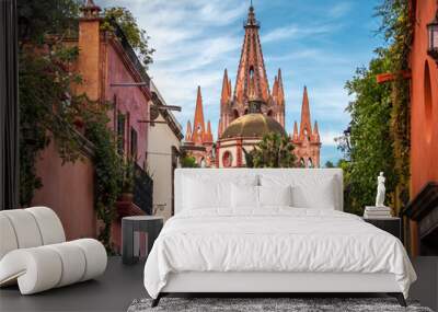 San Miguel de Allende in Guanajuato, Mexico. Wall mural