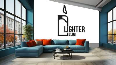 logo template, lighter logo design with several shapes Wall mural