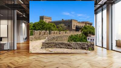 Palace of the Grand Master of the Knights, Rhodes island, Dodecanese, Greece. Wall mural