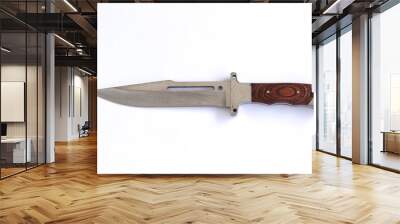 Chef's kitchen knife isolated on white background. Wall mural