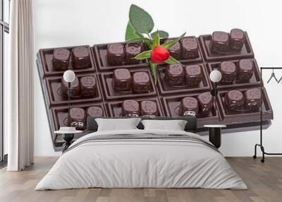 Chocolate and rose Wall mural