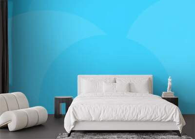 abstract blue background with bubbles Wall mural