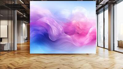 An abstract and vibrant design with swirling patterns and pastel colors, creating a visually appealing composition Wall mural