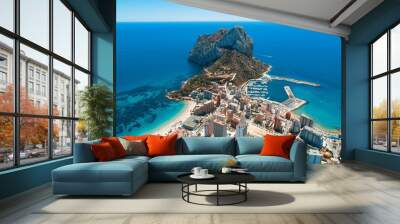 Aerial view of Calpe Wall mural