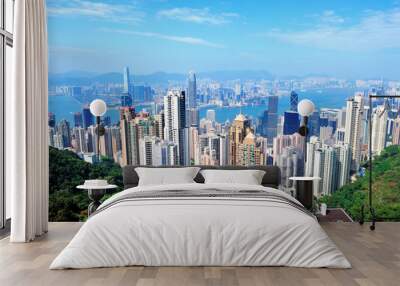 Hong Kong architecture Wall mural