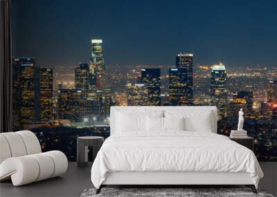 los angeles at night Wall mural