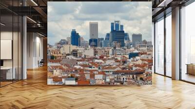 Madrid rooftop view Wall mural