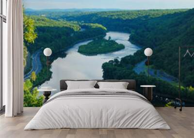 Mountain peak view Wall mural