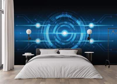 Abstract technology background Hi-tech communication concept innovation background vector illustration Wall mural