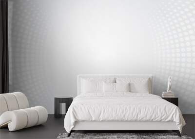 grey white abstract background halftone dot style business background concept Wall mural