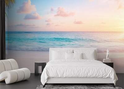 Beautiful background image of tropical beach. Wall mural