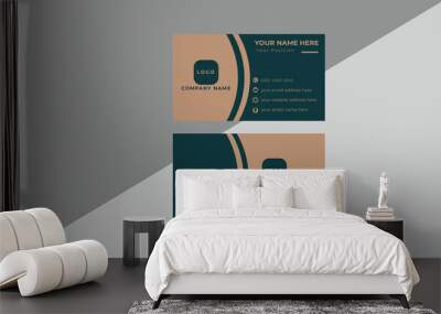 Modern design template Business card Wall mural