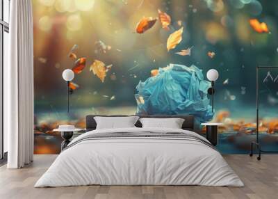 Creative ideas can be like a ball of paper, crumpled and messy. But with a little creativity, you can turn it into something beautiful. Wall mural