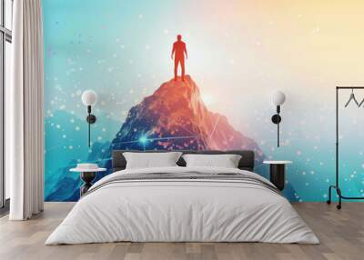 Digital success concept Wall mural