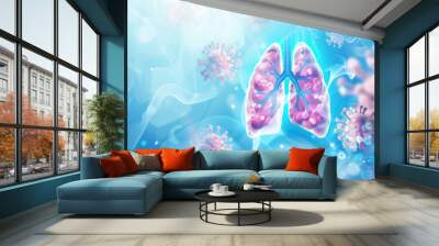 World pneumonia day concept  Wall mural