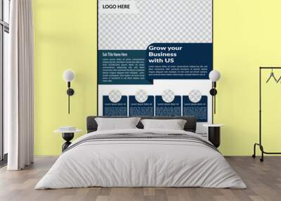 modern flyer design for personal identity Wall mural