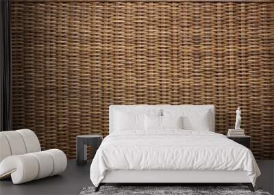 Wicker basket texture. Background Wall mural