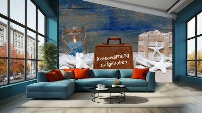 Reisewarnung aufgehoben Wall mural