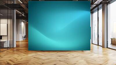 teal background glow curve Wall mural