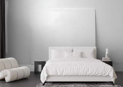 blank white box on white wall Wall mural