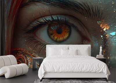 eye of the person Wall mural