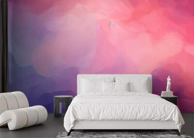 abstract watercolor wallpaper background with blue, pink, orange and purple colors Wall mural