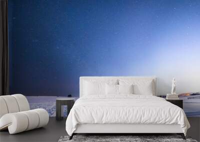 Snowy Trail to the Stars Wall mural