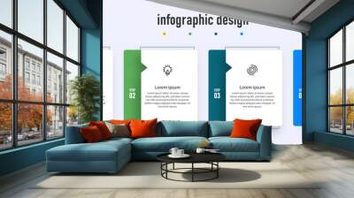 infographic design presentation business infographic template with 4 options	
 Wall mural