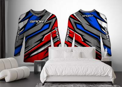 Long sleeve t-shirt sport jersey Wall mural