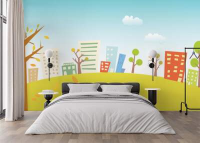 Urban landscape Wall mural