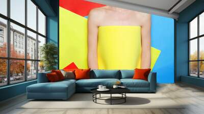 Fashion Cubism image Wall mural