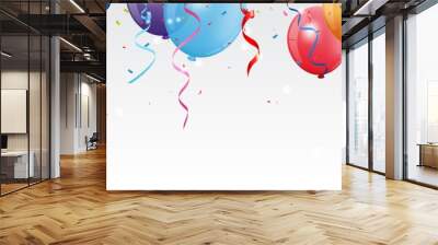 birthday and celebration banner Wall mural