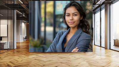 latina business woman  Wall mural